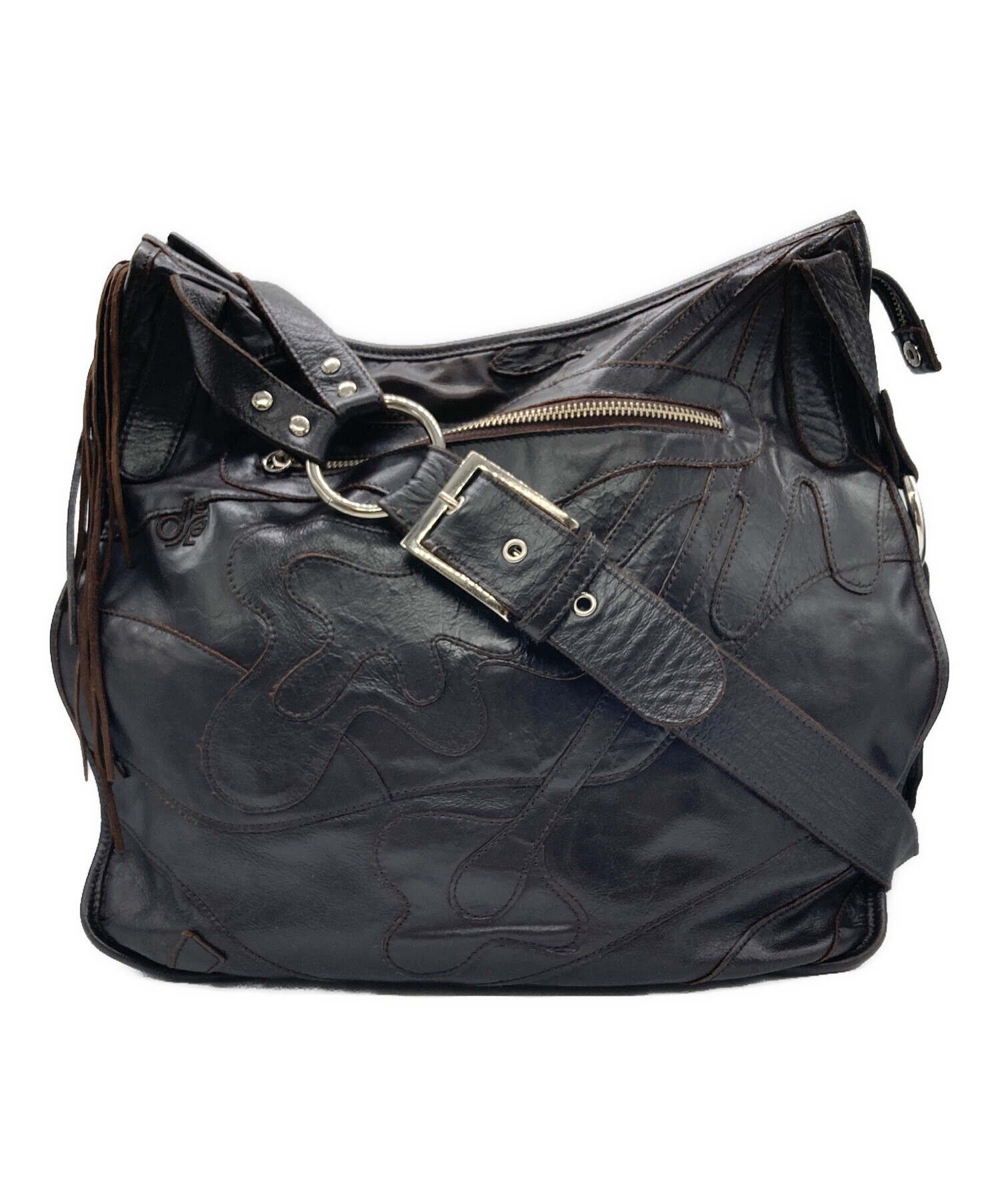 中古・古着通販】DIESEL (ディーゼル) レザーワンショルダーバッグ 中古・古着通販】DIESEL (ディーゼル) レザーワンショルダーバッグ