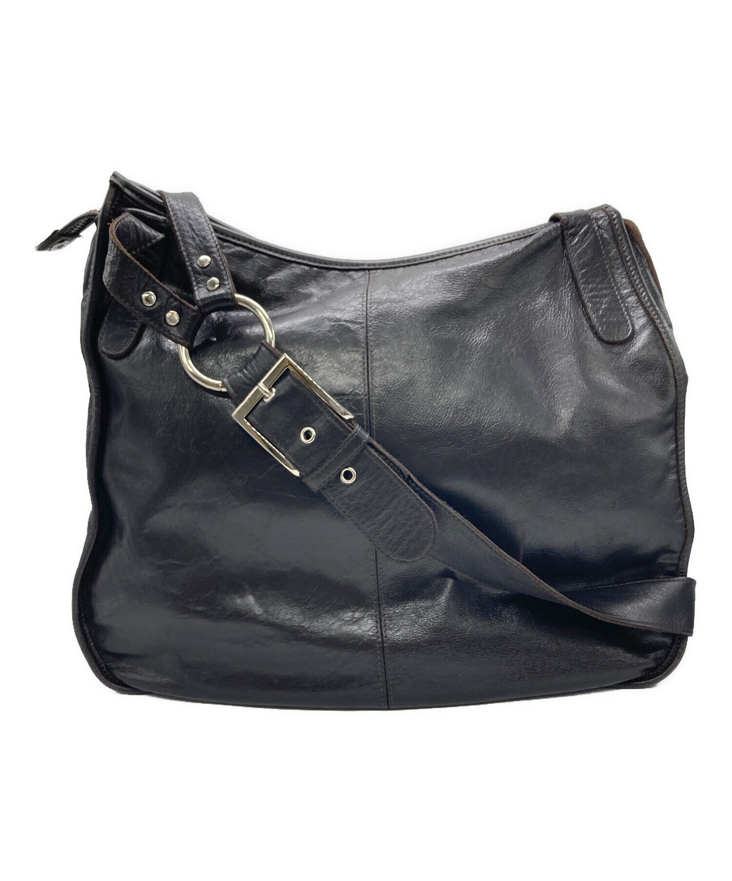中古・古着通販】DIESEL (ディーゼル) レザーワンショルダーバッグ 中古・古着通販】DIESEL (ディーゼル) レザーワンショルダーバッグ
