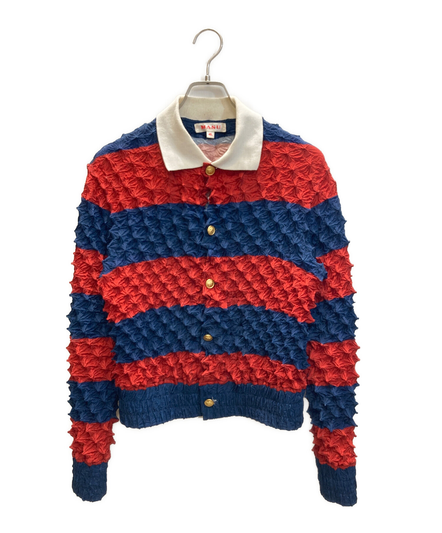 中古・古着通販】masu (エムエーエスユー) SPIKY RUGGER SHIRT レッド