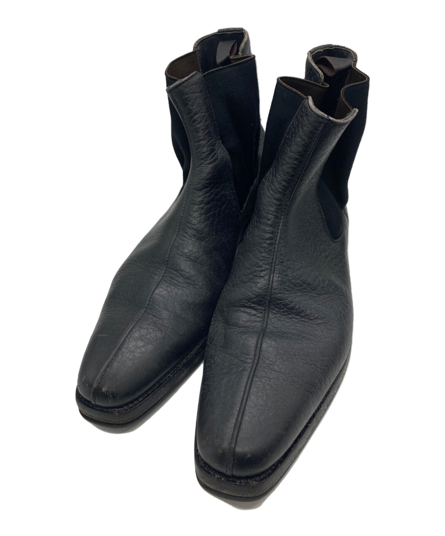 中古・古着通販】PRADA (プラダ) サイドゴアブーツ ブラック サイズ