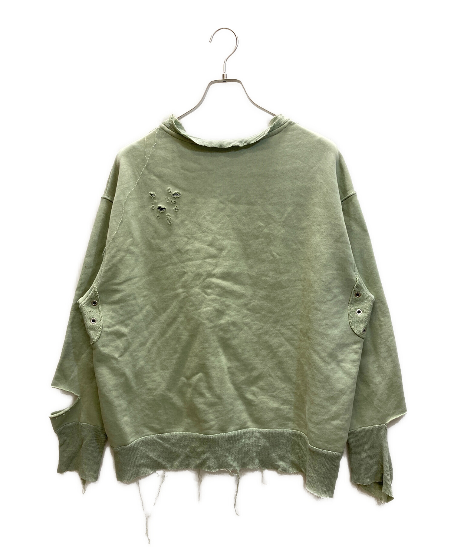 中古・古着通販】DIESEL (ディーゼル) ダメージ加工スウェット 