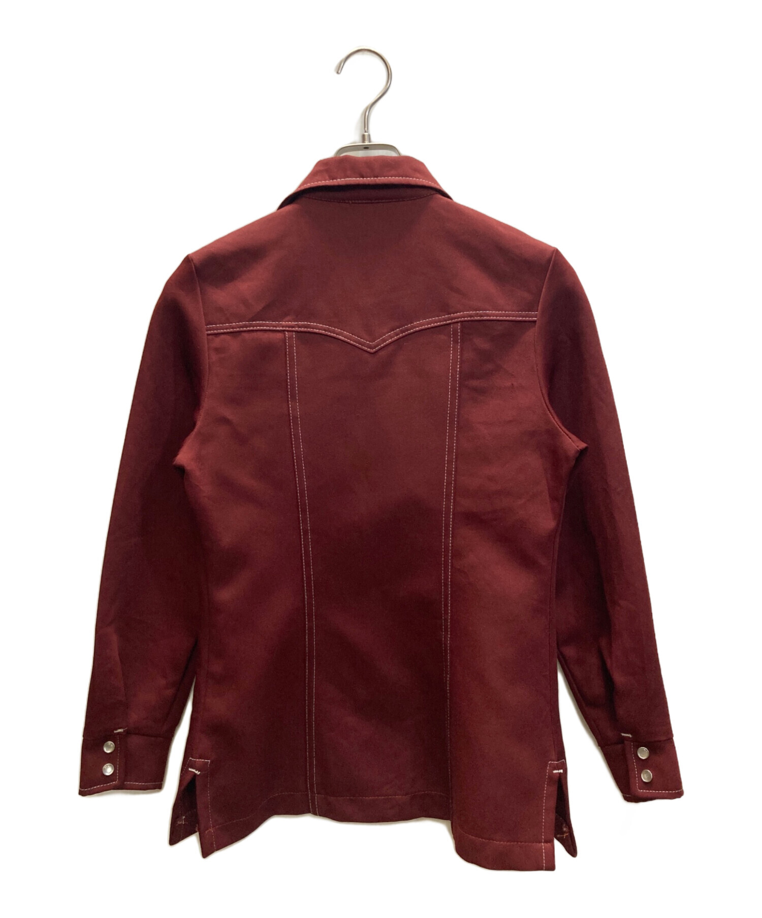 中古・古着通販】LEE (リー) 70s ウエスタンシャツ レッド サイズ:下記