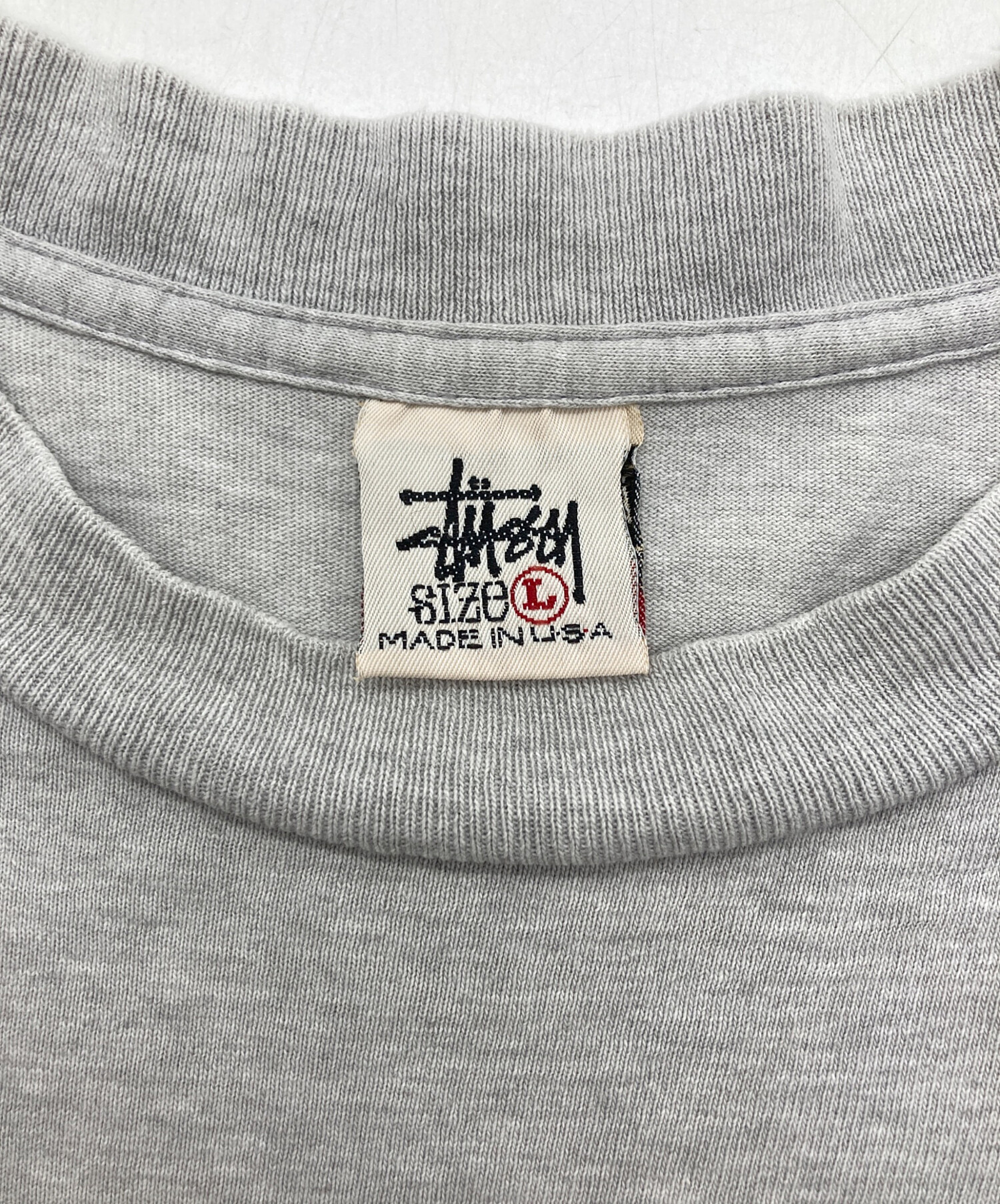 中古・古着通販】stussy (ステューシー) プリントTシャツ グレー