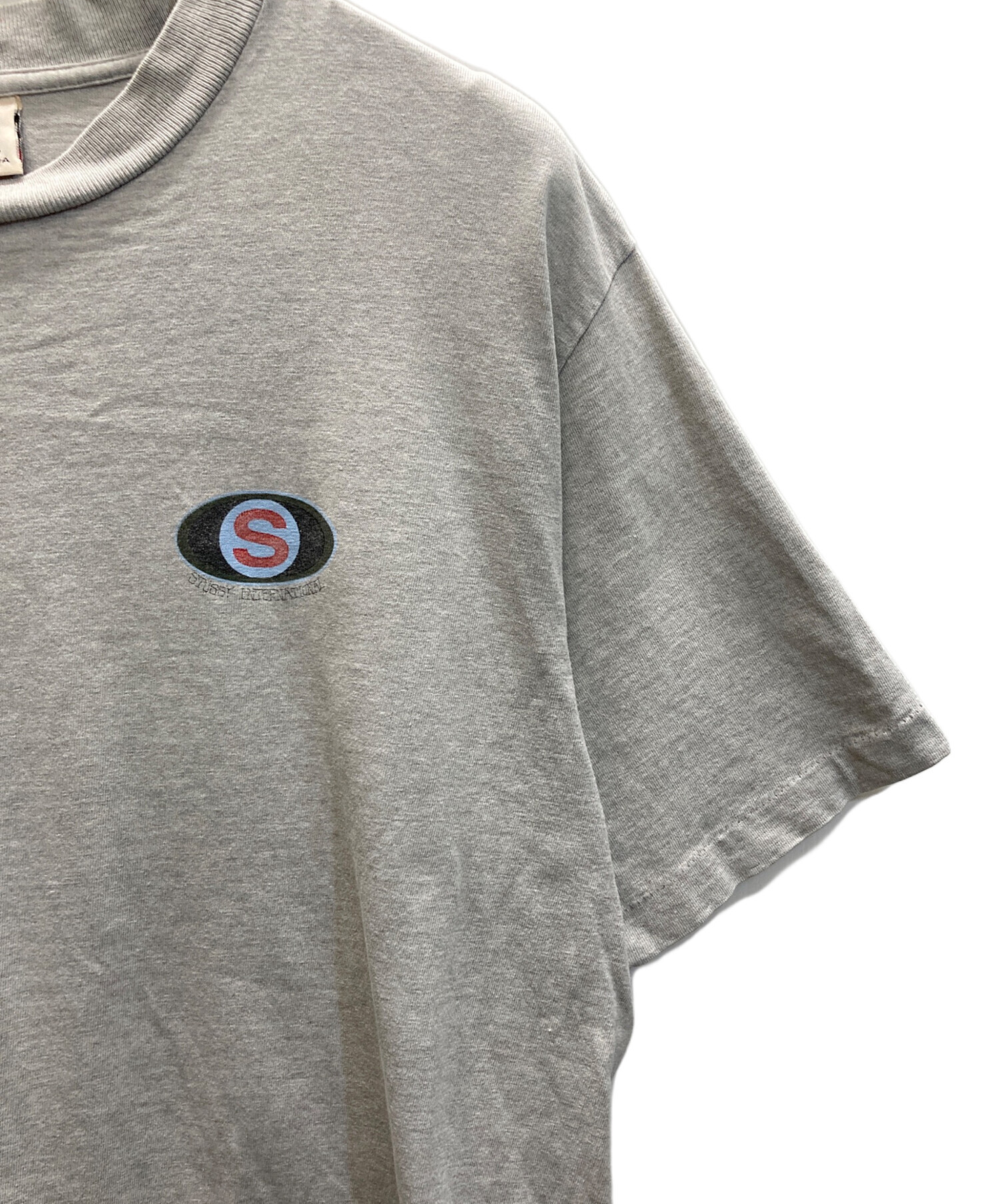 中古・古着通販】stussy (ステューシー) プリントTシャツ グレー