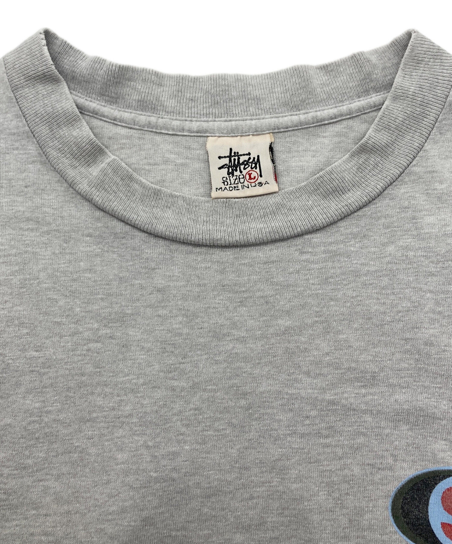 中古・古着通販】stussy (ステューシー) プリントTシャツ グレー