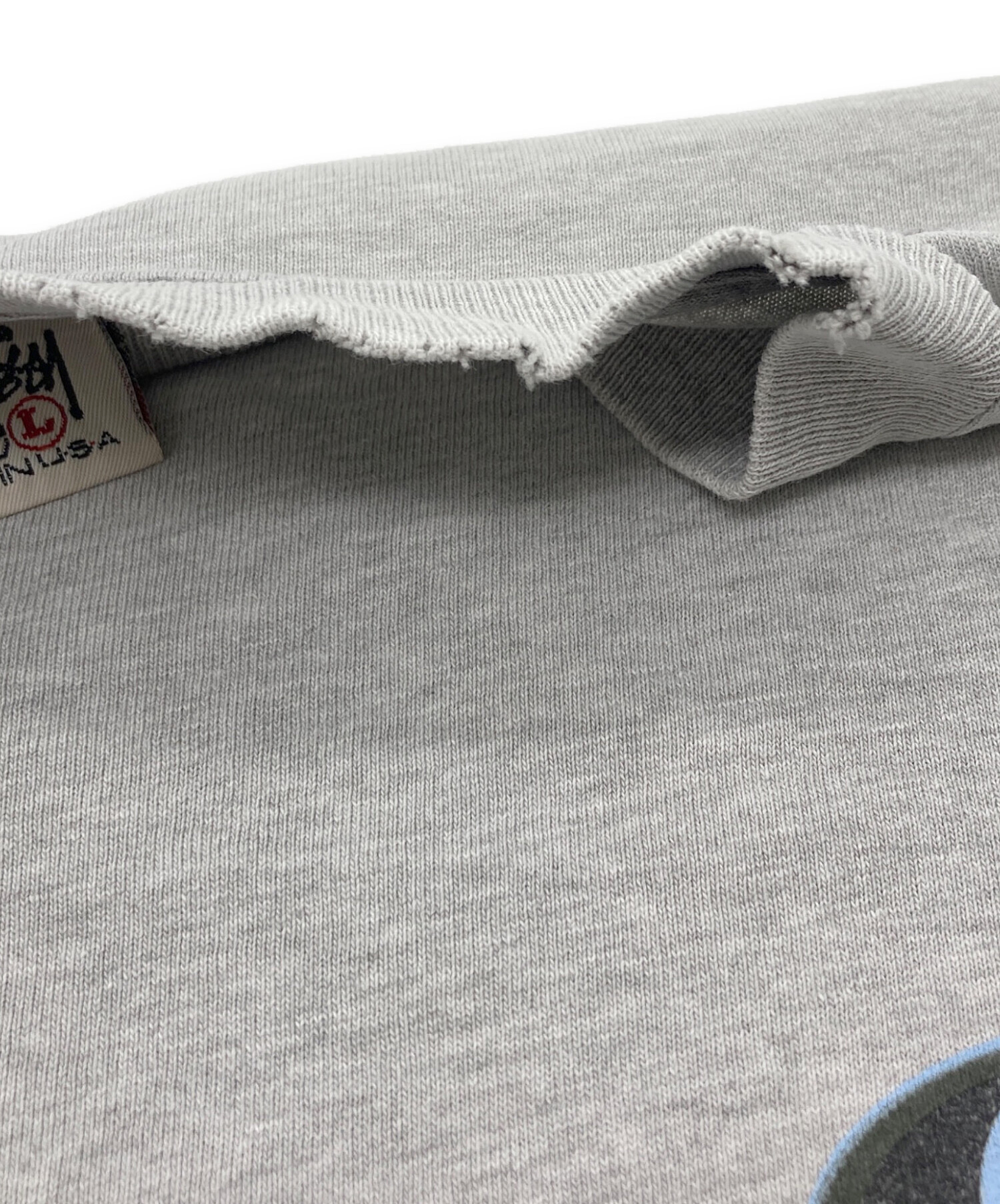 中古・古着通販】stussy (ステューシー) プリントTシャツ グレー