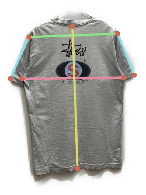 中古・古着通販】stussy (ステューシー) プリントTシャツ グレー