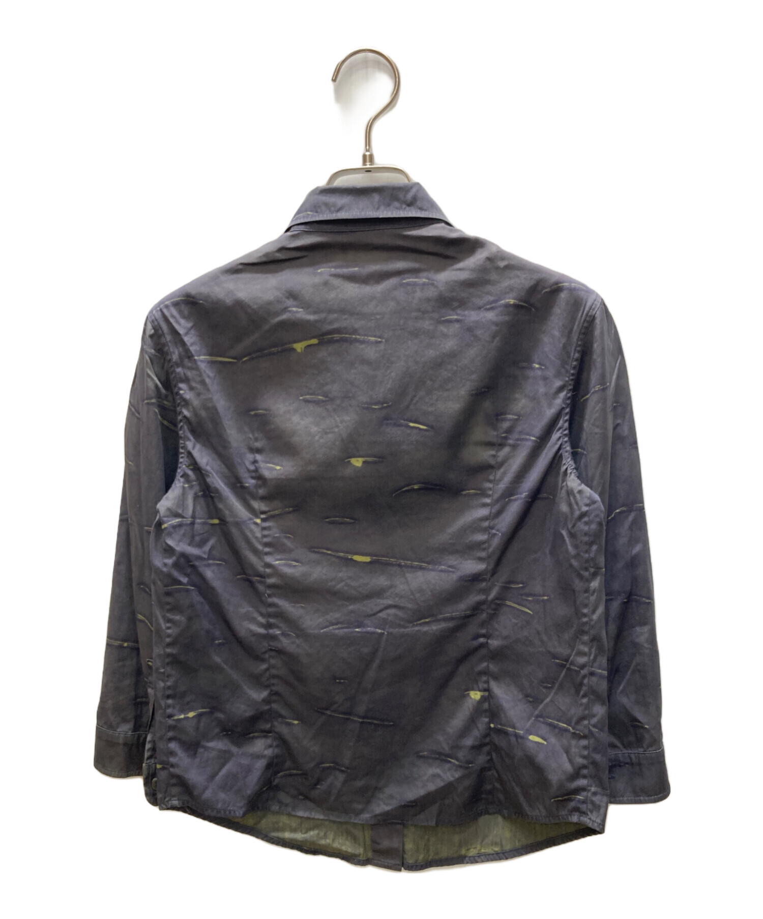 PRADA グラフィックシャツ 38 中古・古着通販】PRADA (プラダ) 総柄シャツ グレー サイズ:38