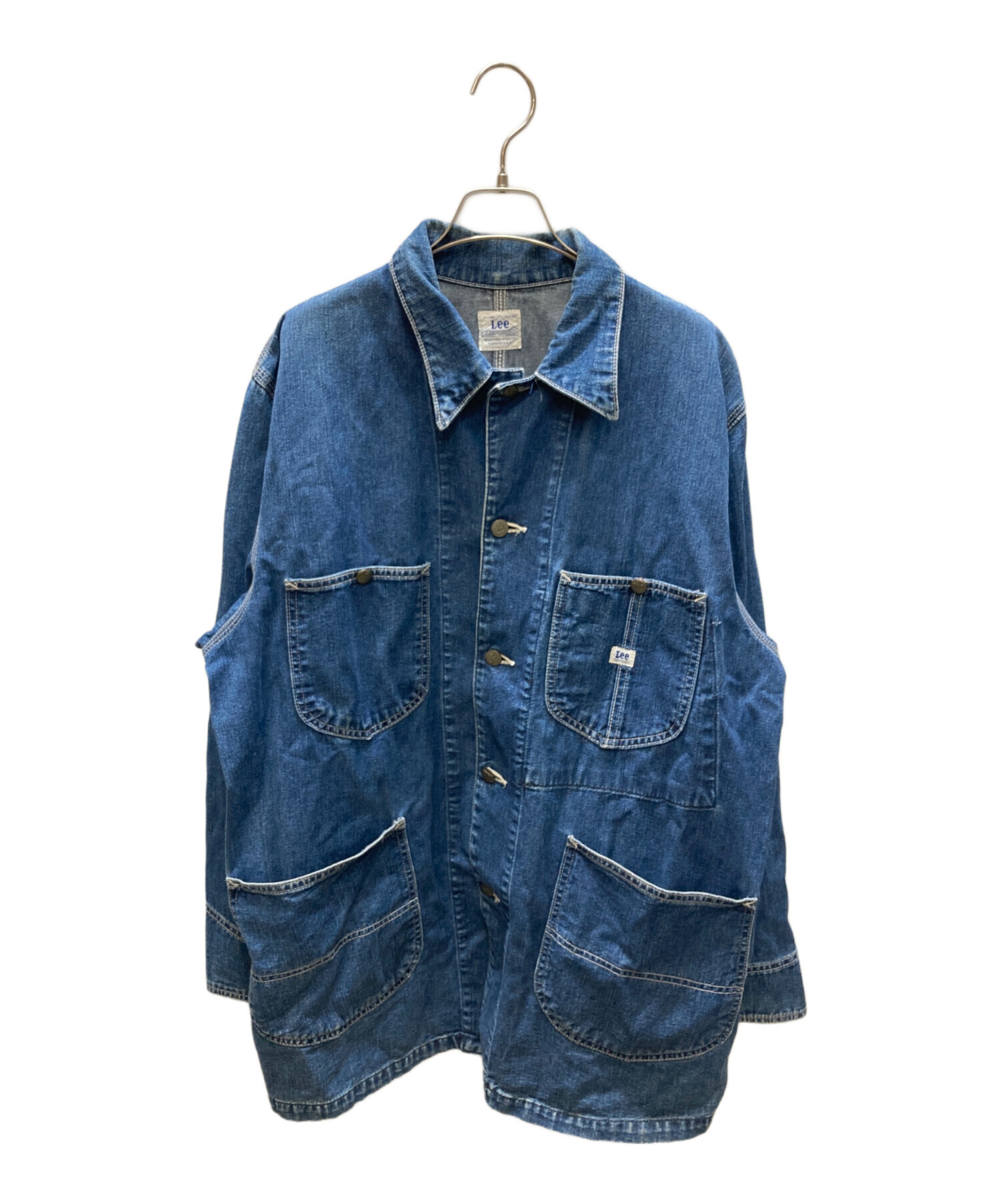 Lee デニムカバーオール 濃紺　インナー付 中古・古着通販】LEE (リー) 91-J デニムカバーオール インディゴ