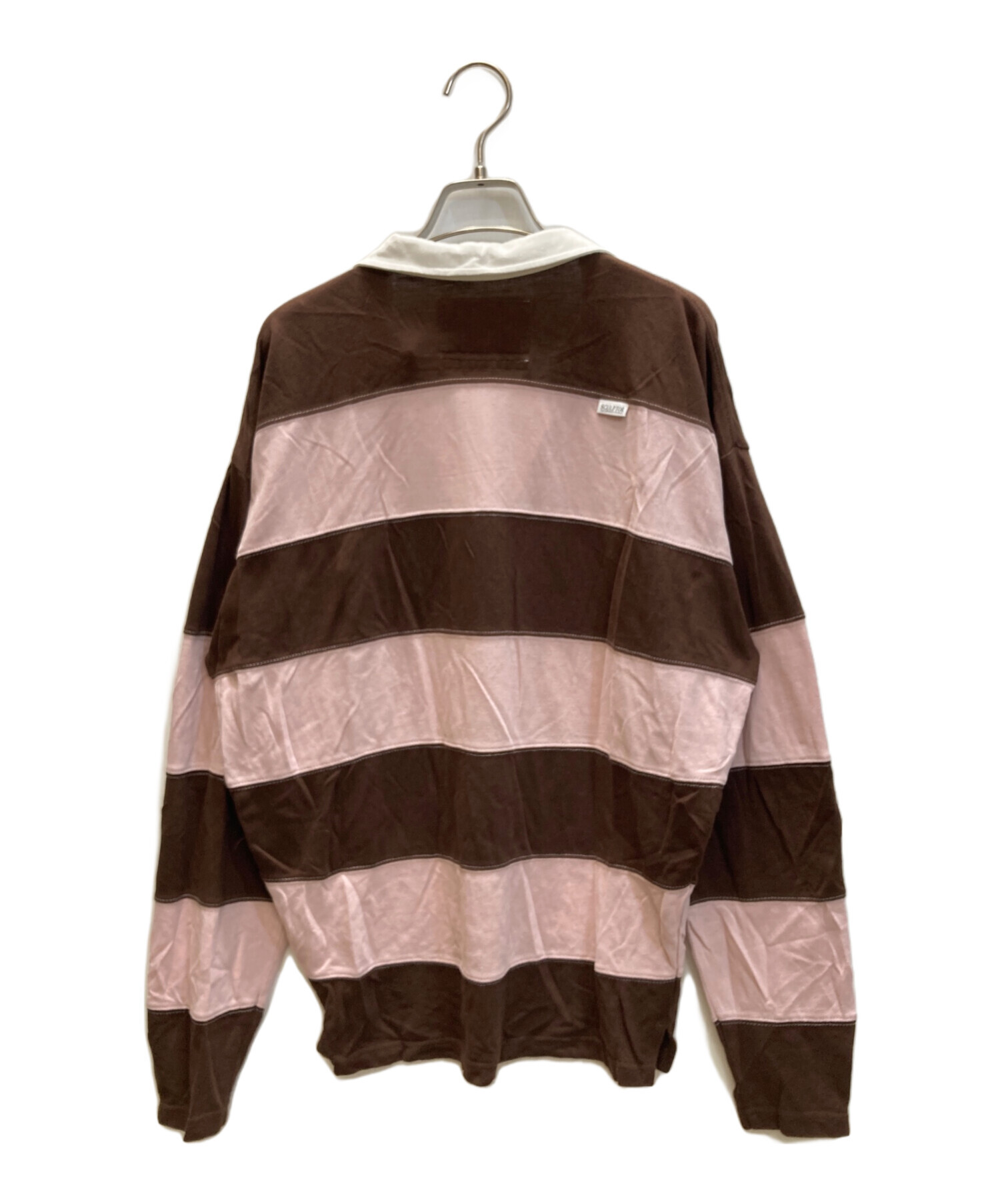 Jaded London ボーダー ポロシャツ ピンク ブラウン 中古・古着通販】SCULPTOR (スカルプター) ボーダーポロシャツ ピンク