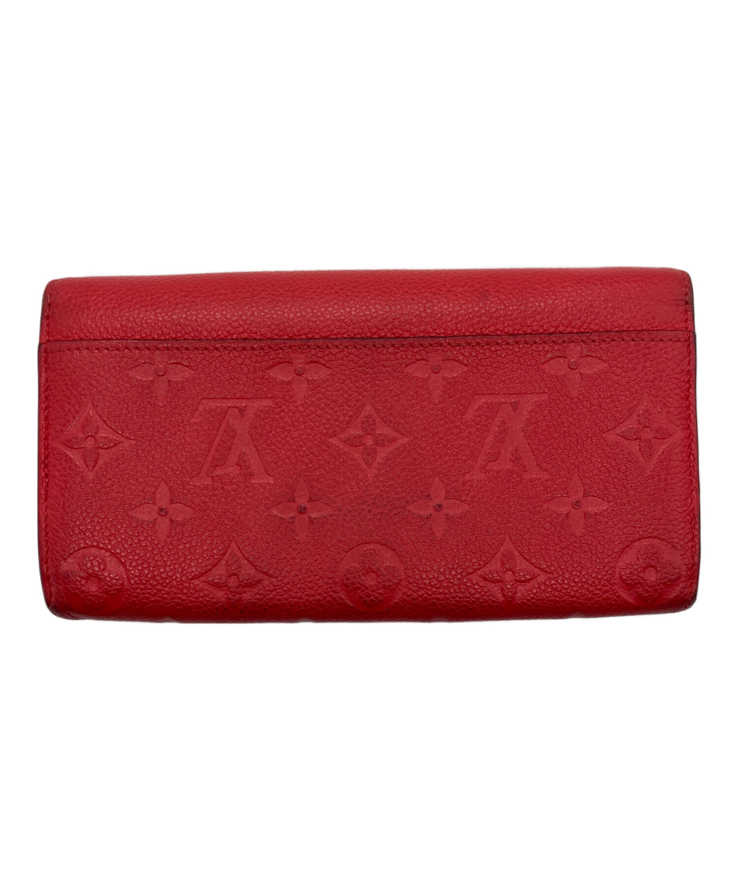 LOUIS VUITTON ルイヴィトン 財布・ケース  赤 【古着】【中古】【送料無料】 中古・古着通販】LOUIS VUITTON (ルイ ヴィトン) ポルトフォイユ・サラ