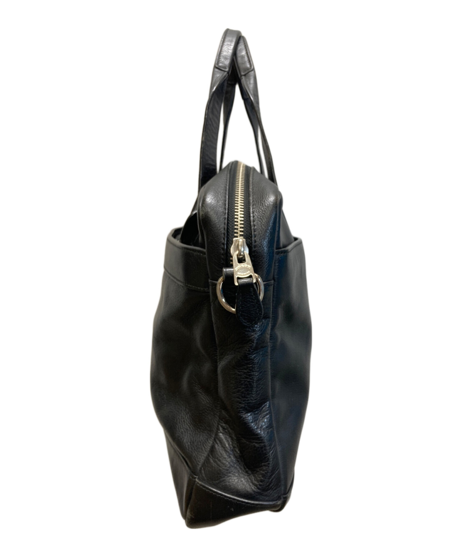 コーチ COACH ブリーフケース レザー ライダー ブリーフ 中古・古着通販】COACH (コーチ) レザーブリーフケース ブラック