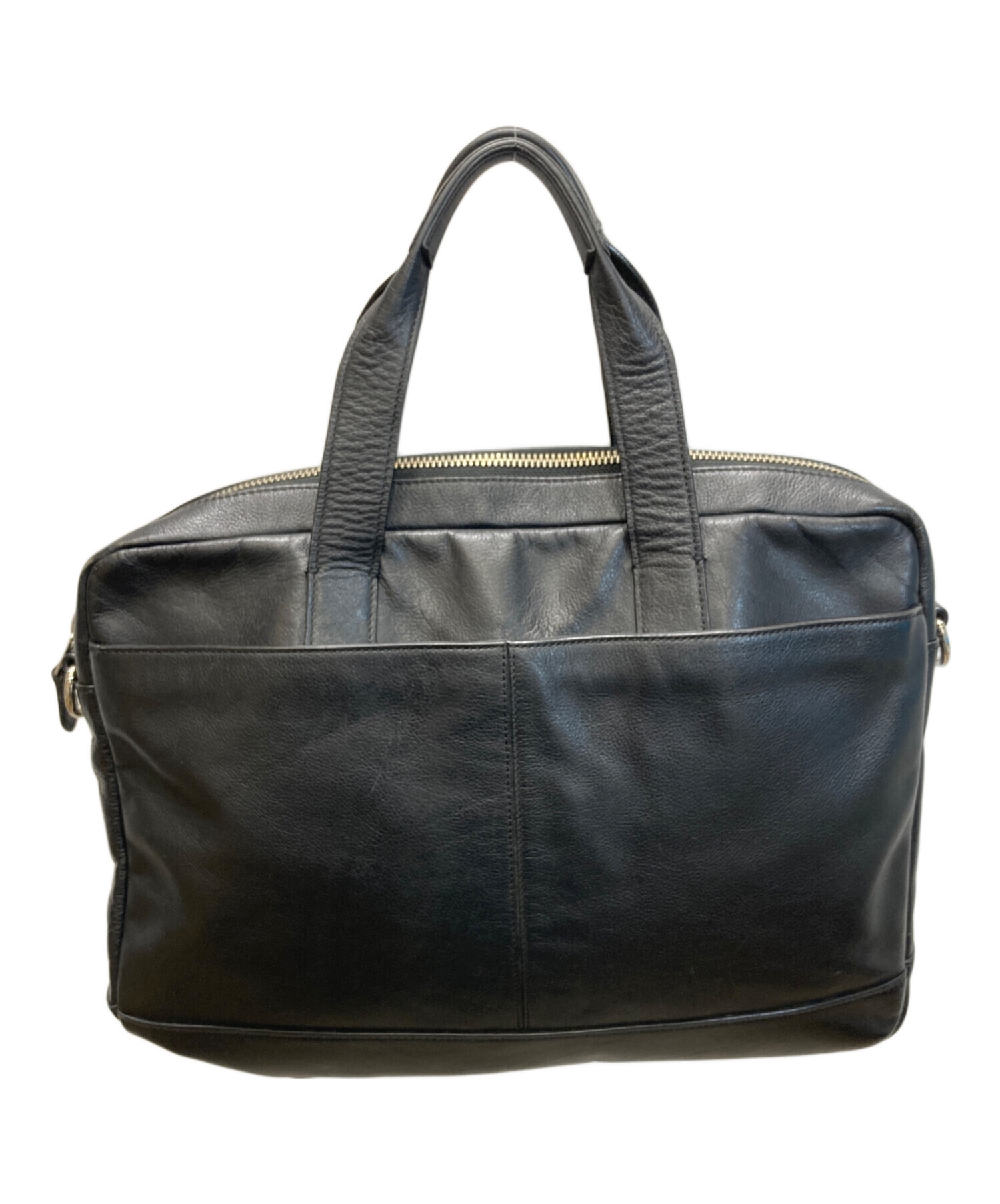 中古・古着通販】COACH (コーチ) レザーブリーフケース ブラック