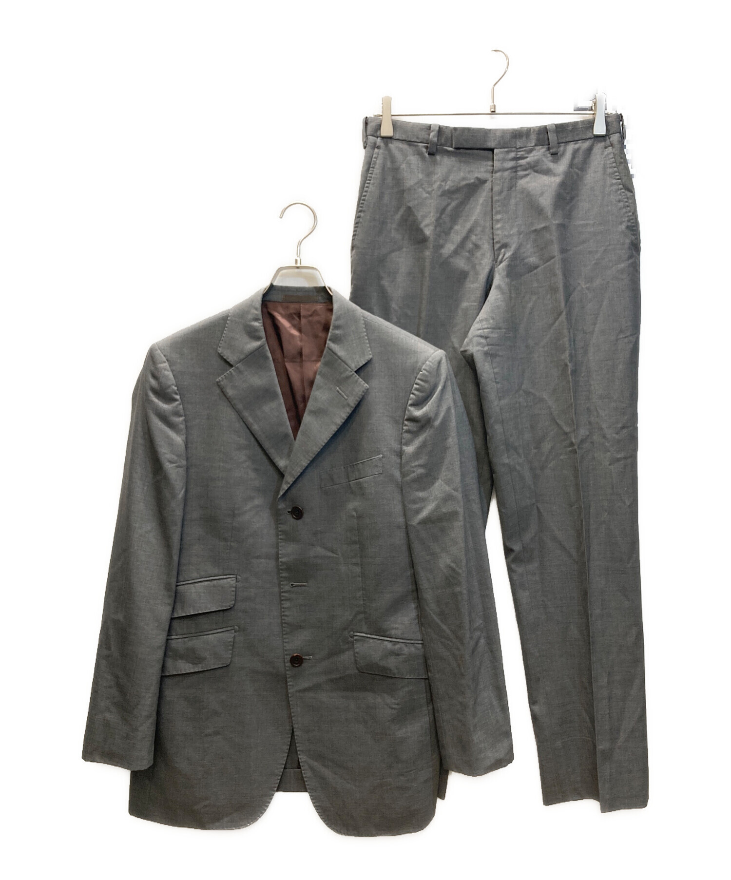 BURBERRYバーバリーブラックレーベルセットアップビジネススーツXL高級生地 中古・古着通販】BURBERRY BLACK LABEL (バーバリーブラックレーベル