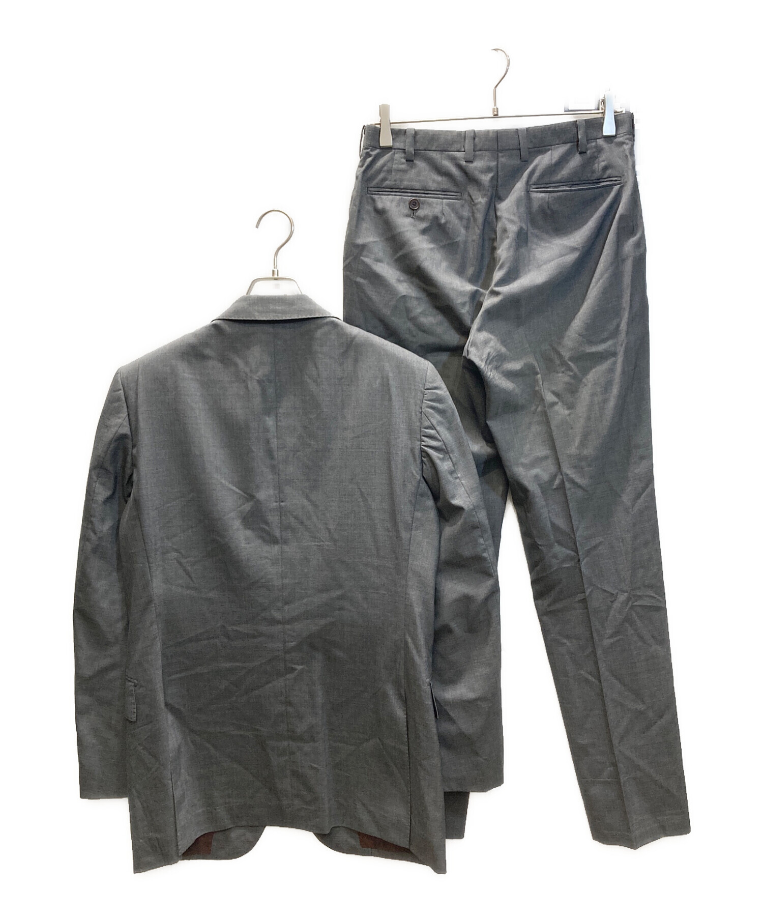 Burberry グレー レザージャケット バルーンスリーブ 中古・古着通販】BURBERRY BLACK LABEL (バーバリーブラックレーベル