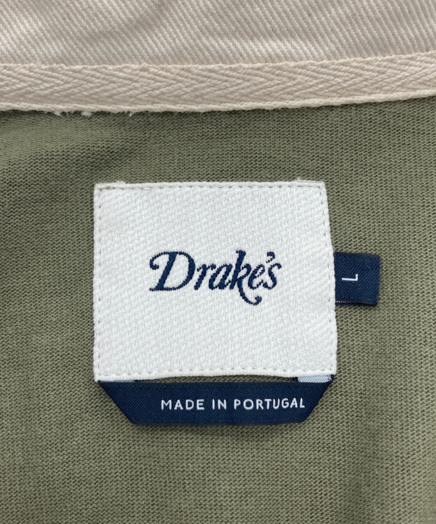 Drake's(ドレイクス) ラガーシャツ 中古・古着通販】DRAKE'S (ドレイクス) パネルボーダーラガーシャツ