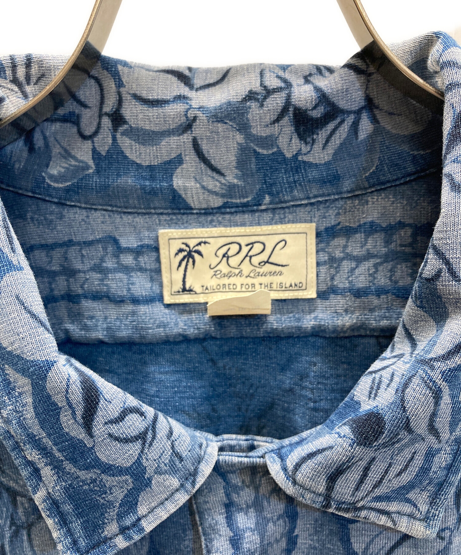 中古・古着通販】RRL (ダブルアールエル) アロハシャツ ブルー サイズ
