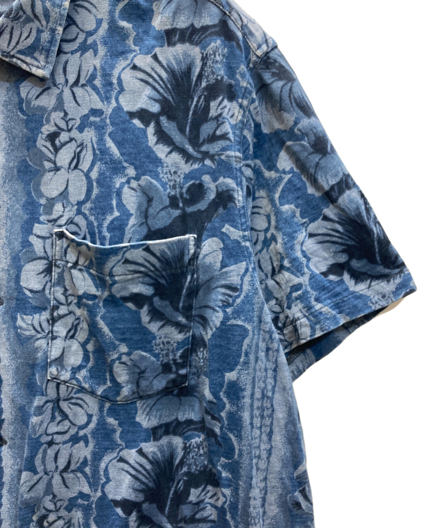 中古・古着通販】RRL (ダブルアールエル) アロハシャツ ブルー サイズ 中古・古着通販】RRL (ダブルアールエル) アロハシャツ ブルー サイズ