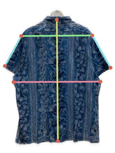 中古・古着通販】RRL (ダブルアールエル) アロハシャツ ブルー サイズ 中古・古着通販】RRL (ダブルアールエル) アロハシャツ ブルー サイズ