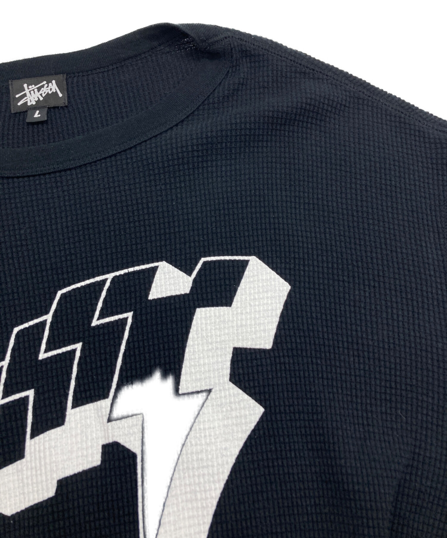 中古・古着通販】stussy (ステューシー) プリントサーマルカットソー