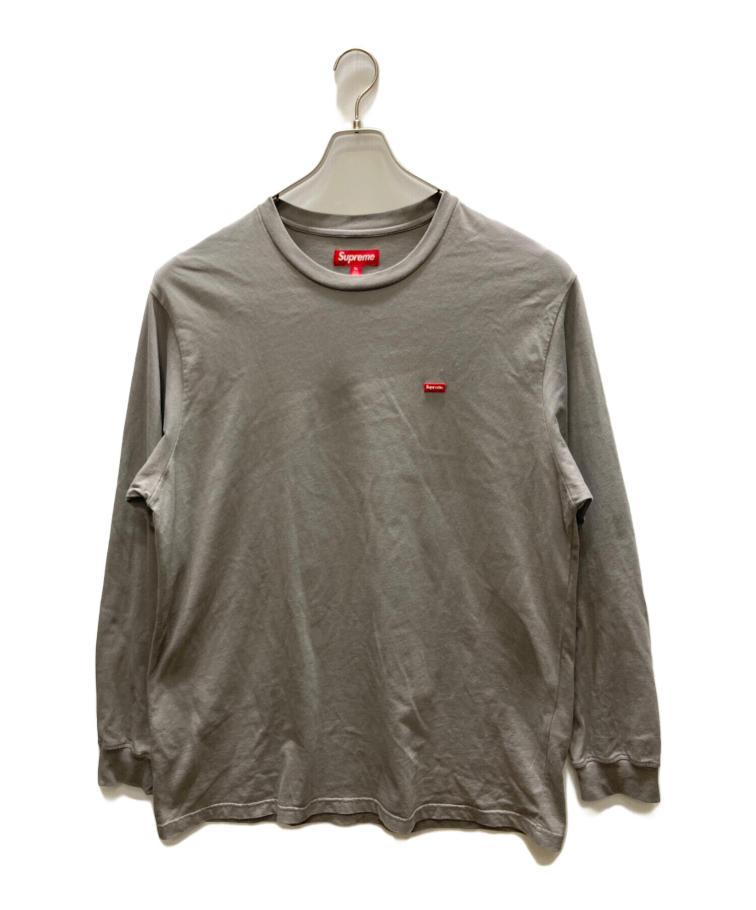 中古・古着通販】SUPREME (シュプリーム) Small Box L/S Tee グレー