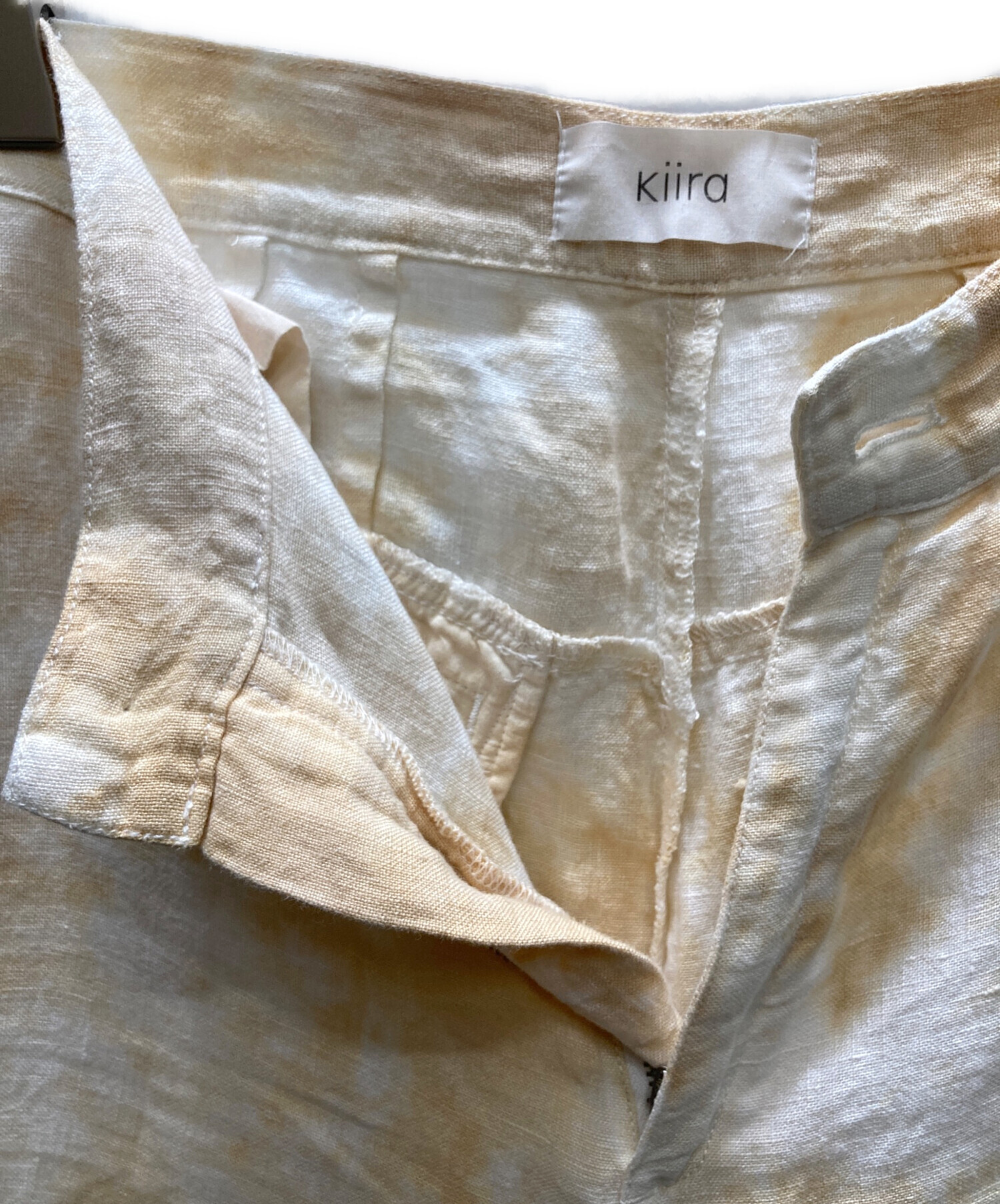 中古・古着通販】KiiRA (キーラ) Linen Uneven Dyeing Pants