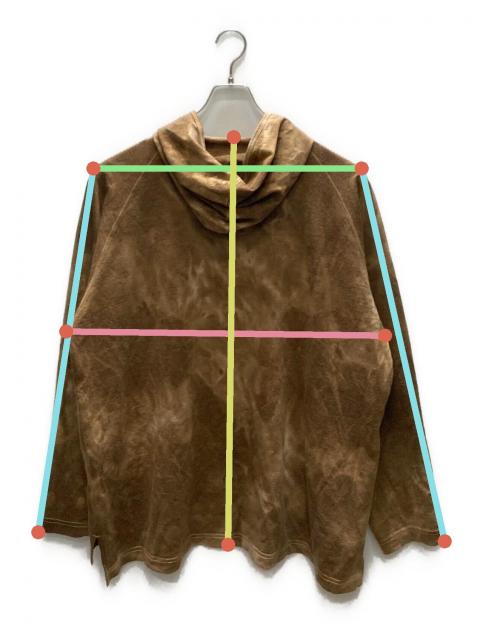 中古・古着通販】INNAT (インアット) WOOL TIE-DYE HOODIE ブラウン