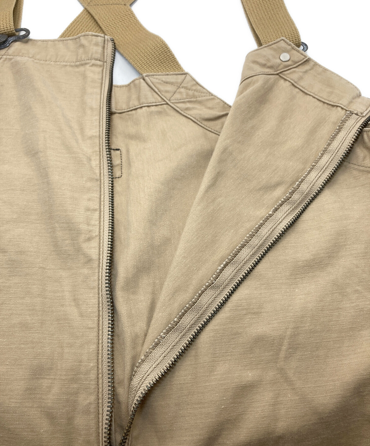 中古・古着通販】LEE (リー) ミリタリーオーバーオール ベージュ