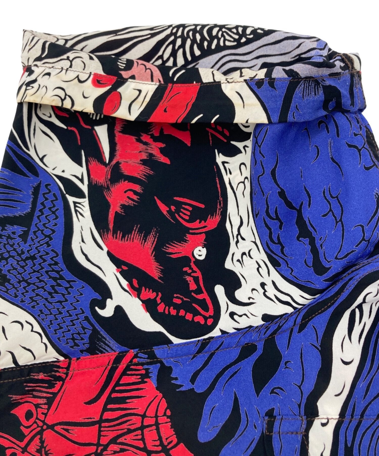 中古・古着通販】Sun Surf (サンサーフ) アロハシャツ レッド×ブルー
