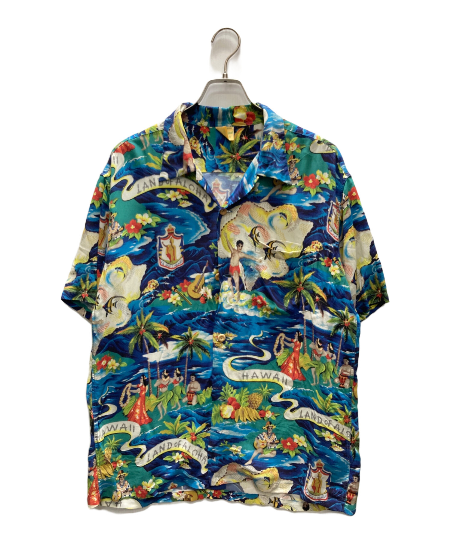中古・古着通販】Sun Surf (サンサーフ) アロハシャツ ブルー サイズ