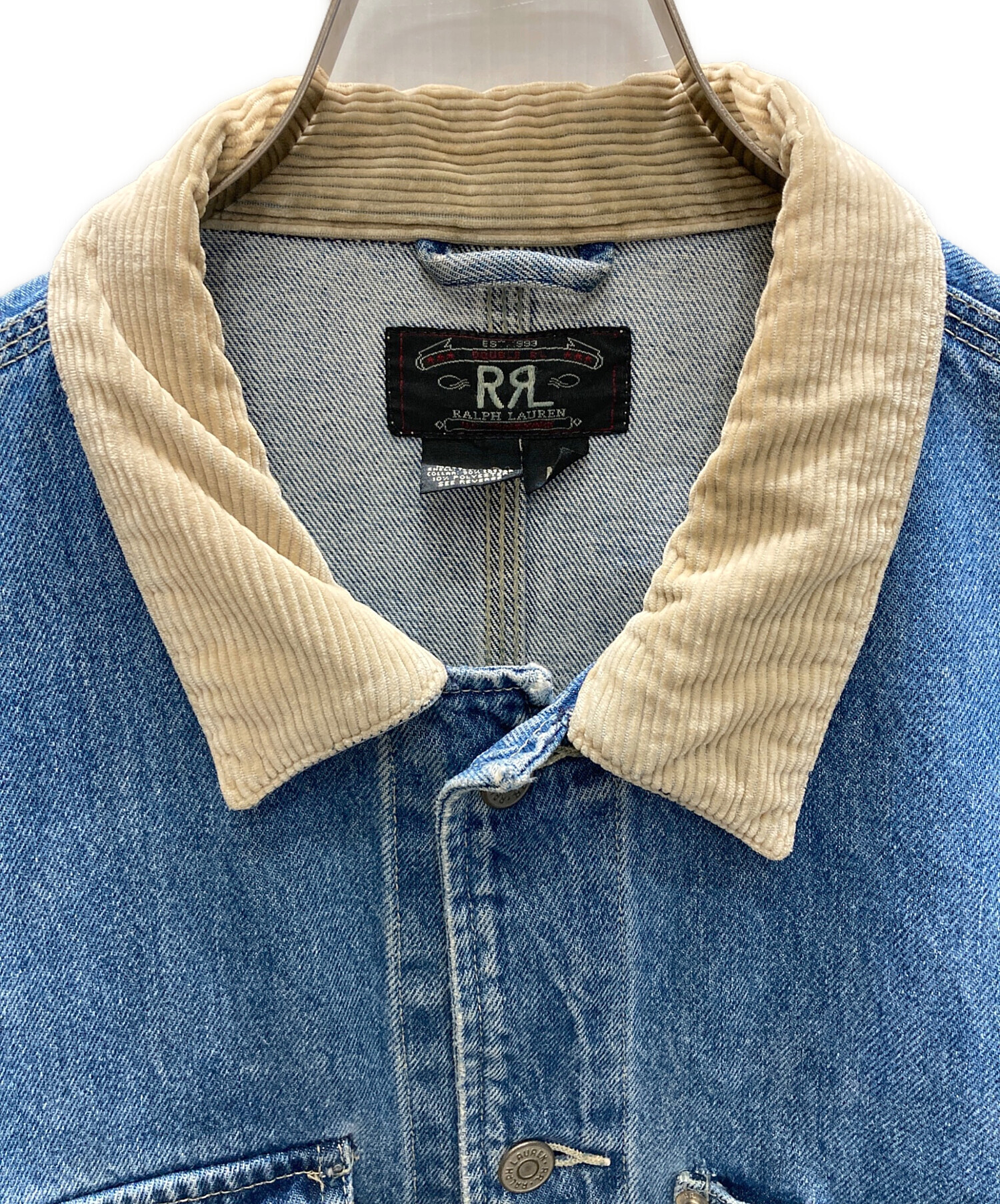 中古・古着通販】RRL (ダブルアールエル) 襟コーデユロイ デニム