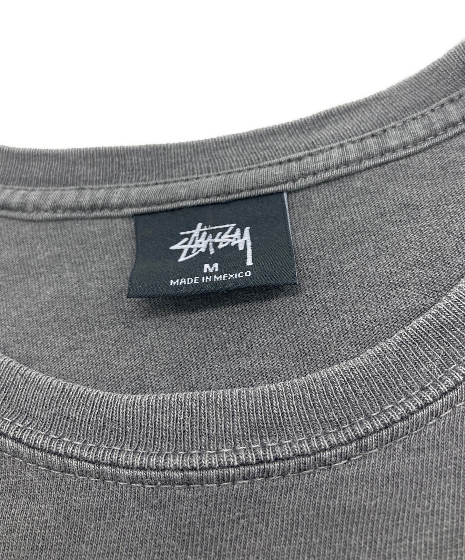 中古・古着通販】stussy (ステューシー) ロゴプリントTシャツ グレー 中古・古着通販】stussy (ステューシー) ロゴプリントTシャツ グレー