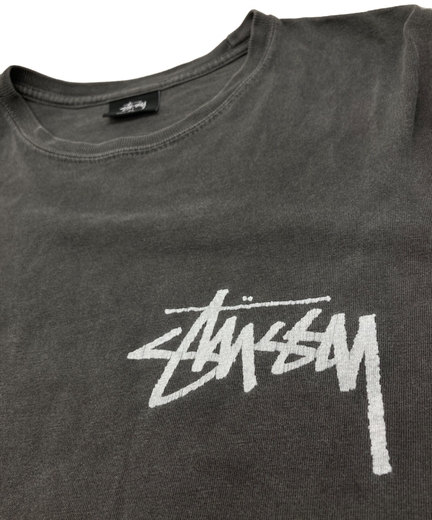 stüssy ロゴプリント Tシャツ グレー　XSサイズ STUSSY（ステューシー） Tシャツ 半袖 グレー 灰色 バックプリント