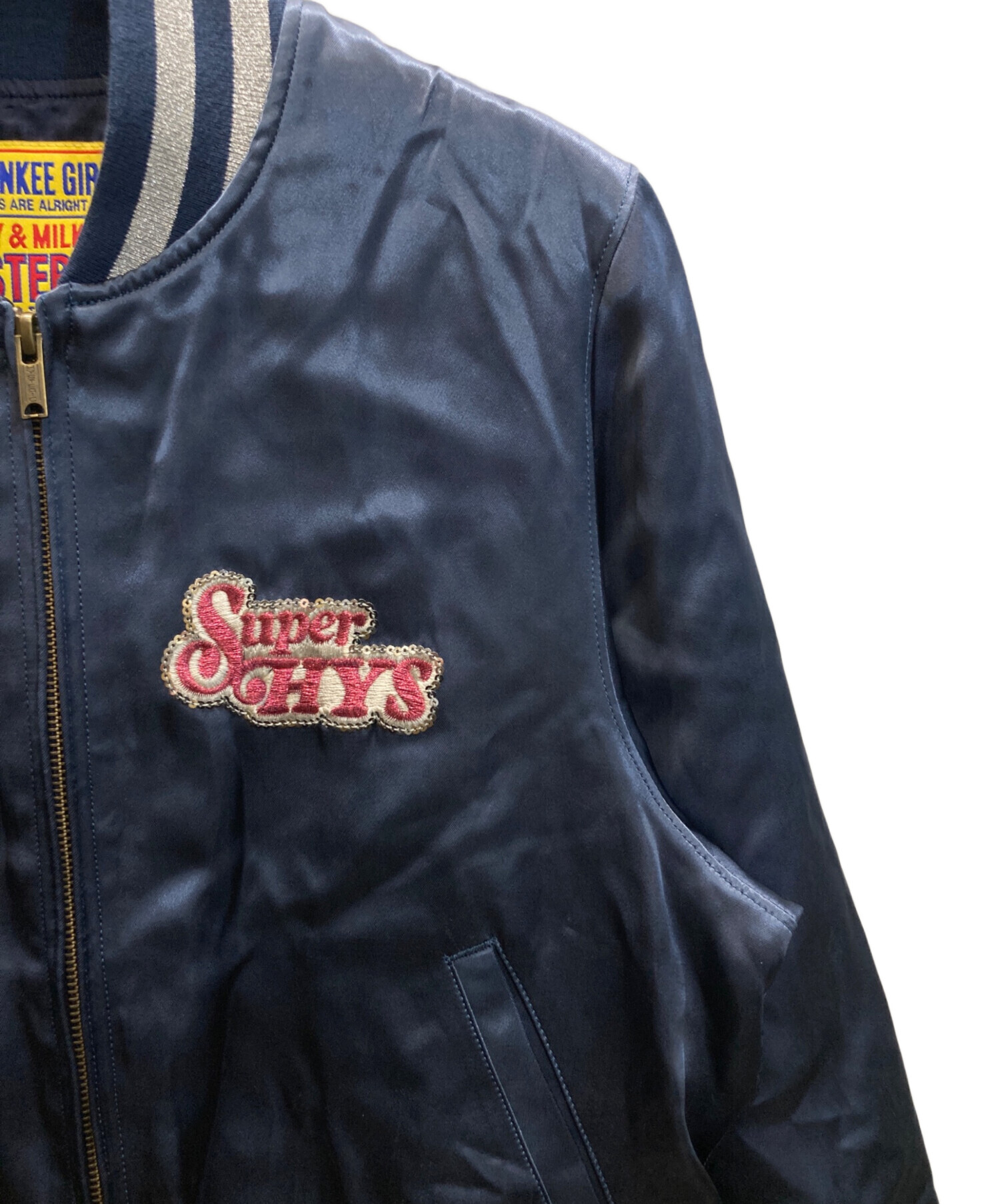 HYSTERIC GLAMOUR ネイビー スカジャン HYSTERIC GLAMOUR ネイビー スカジャン 【公式通販】