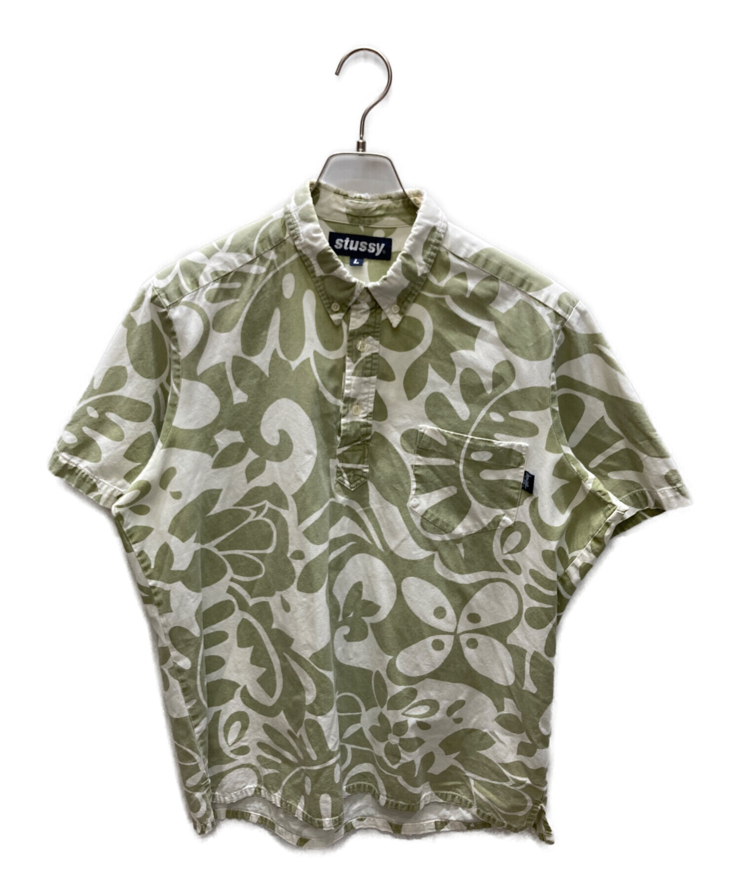 中古・古着通販】stussy (ステューシー) プルオーバーアロハシャツ
