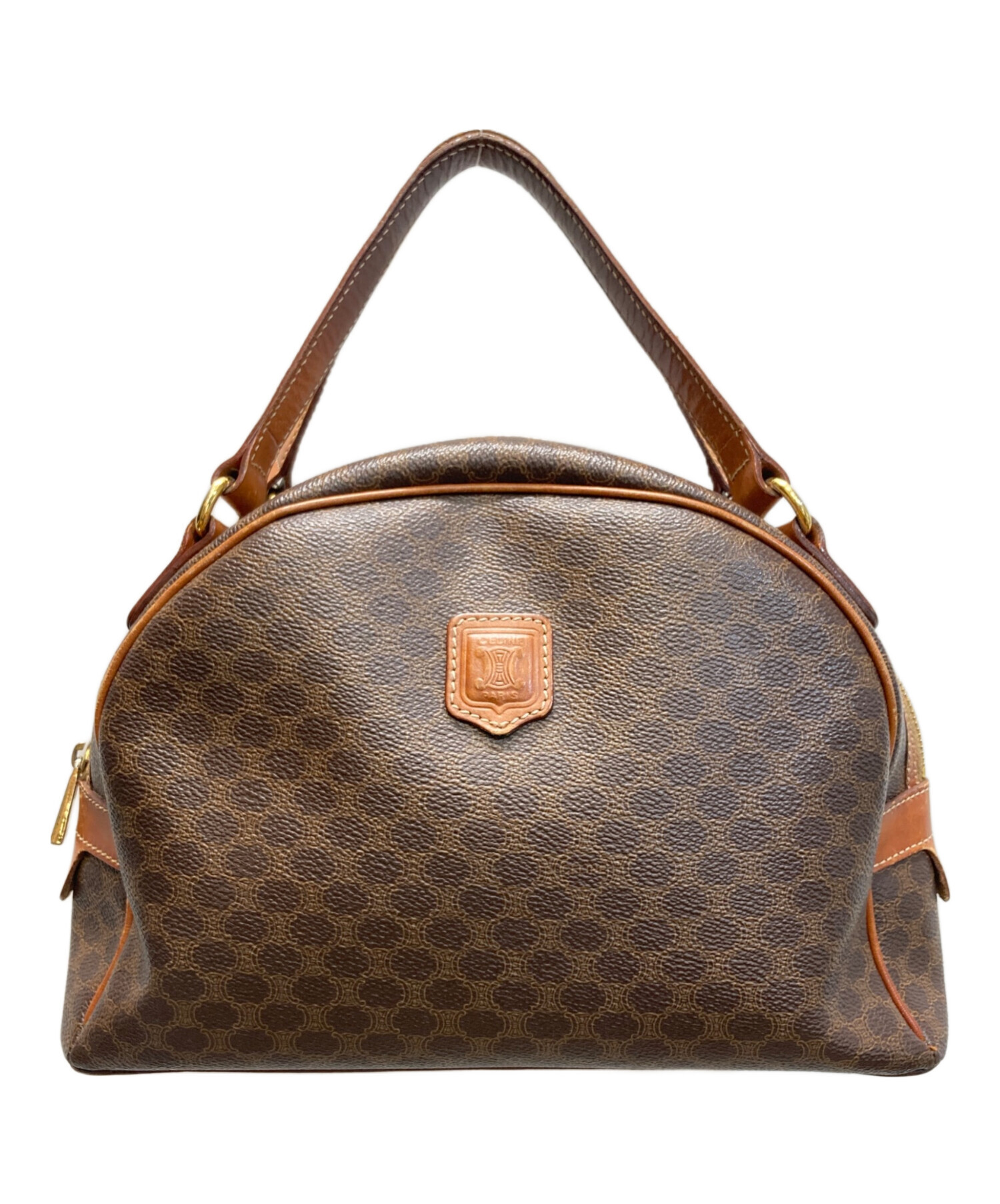 CELINE セリーヌ マカダム柄 ハンドバッグ 中古・古着通販】CELINE (セリーヌ) マカダム柄 ハーフムーン