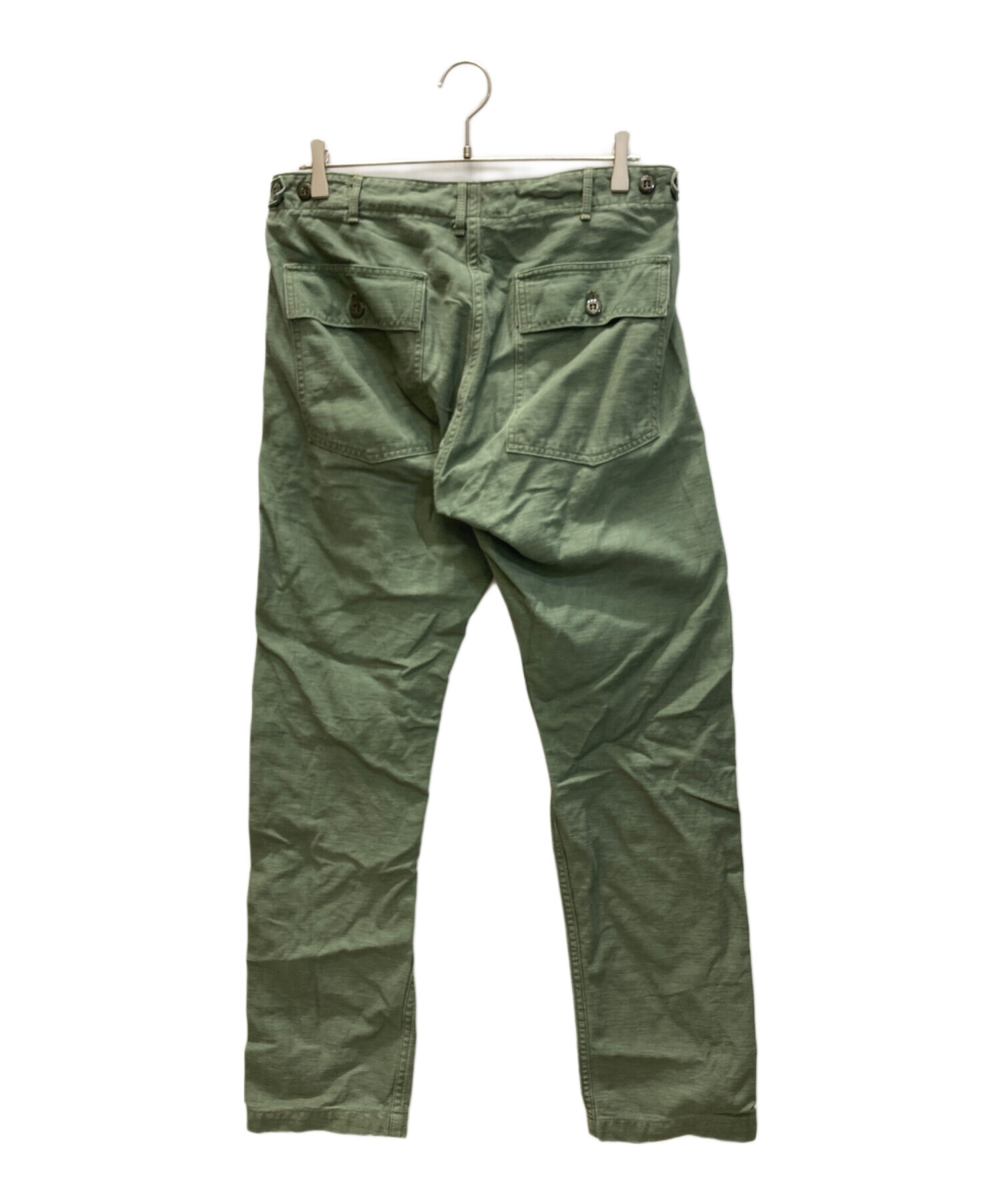 中古・古着通販】orSlow (オアスロウ) コットンサテンベイカーパンツ