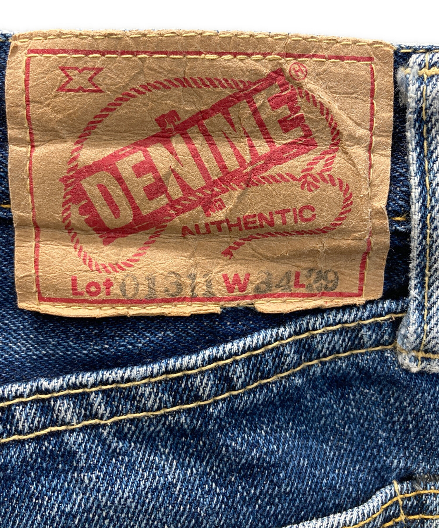 ix　美品　DENIME ストレートレッグデニム 34サイズ 中古・古着通販】DENIME (ドゥニーム) デニムパンツ インディゴ サイズ
