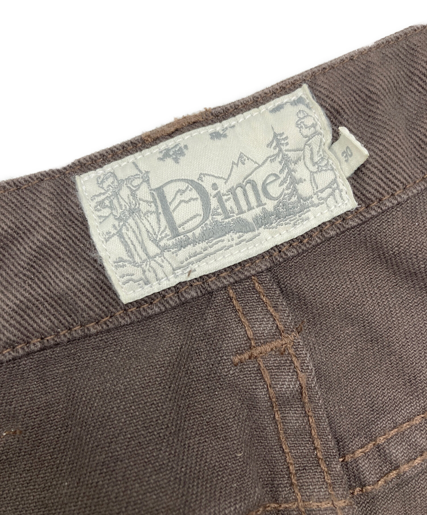 中古・古着通販】Dime (ダイム) Classic Baggy Denim Pants ブラウン 