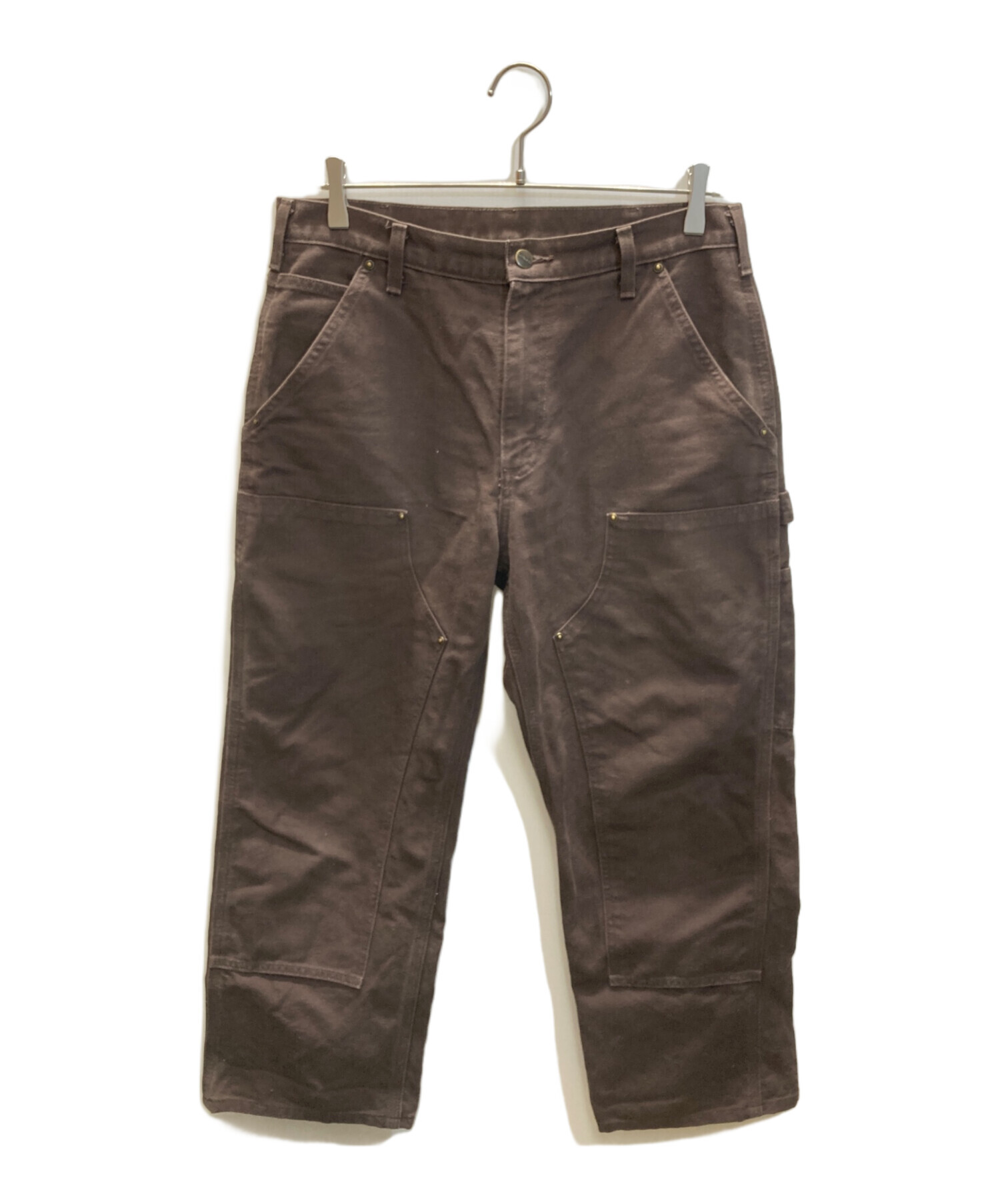 60s Carhartt デカCロゴ ダブルニー ブラウンダック W38xL30 中古・古着通販】CarHartt (カーハート) ダブルニーダックペインター