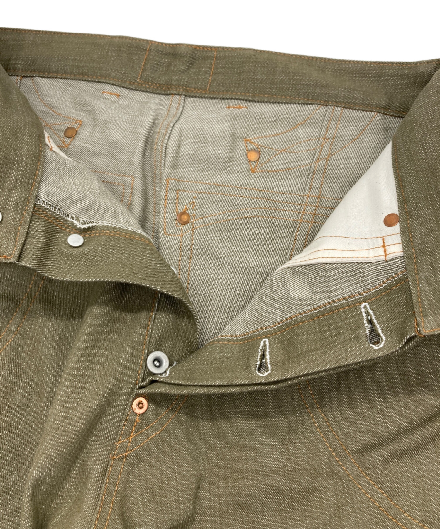 中古・古着通販】TOM WORKS (トムワークス) GREEN DENIM WORK PANTS