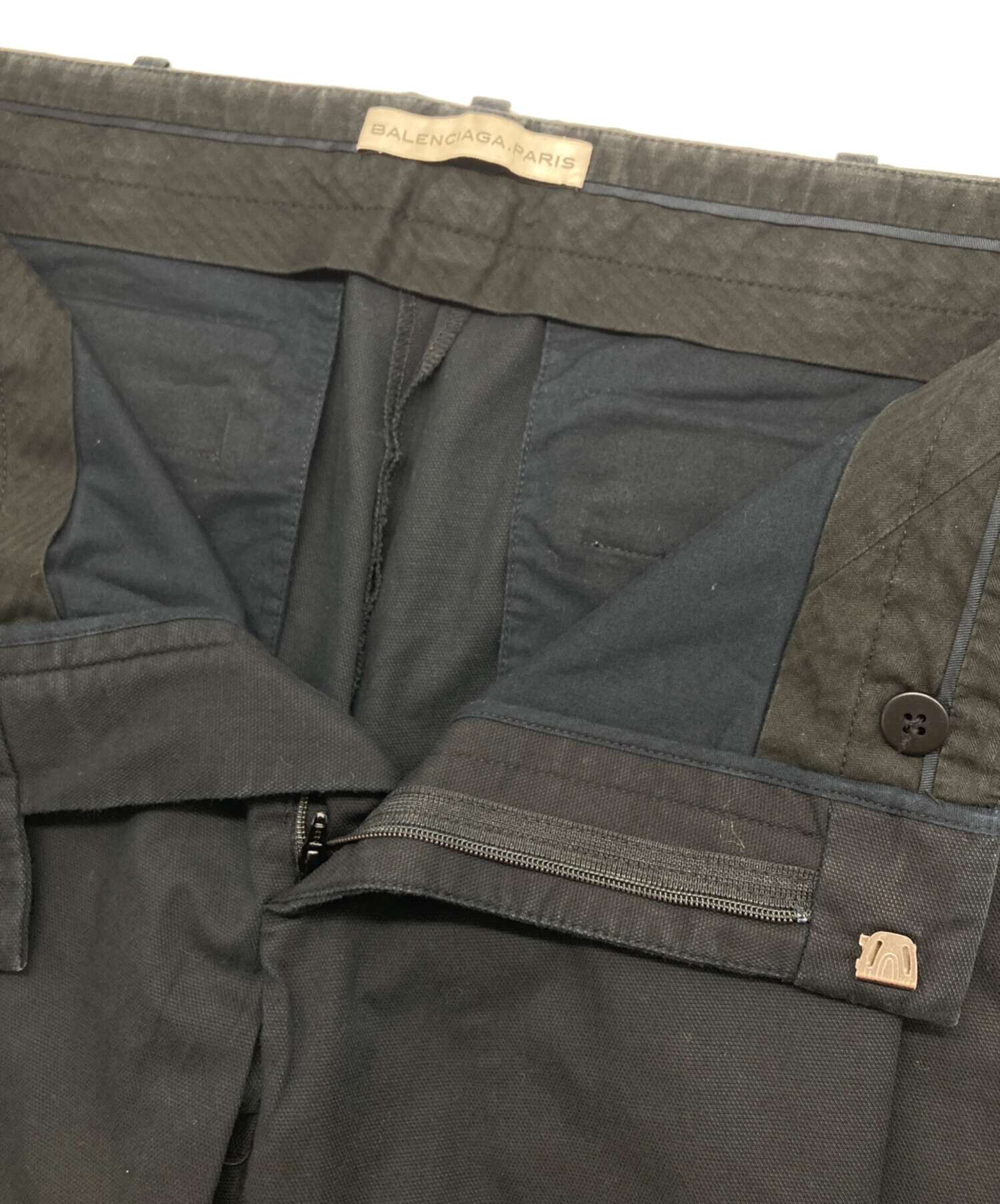 中古・古着通販】BALENCIAGA (バレンシアガ) スラックス ブラック