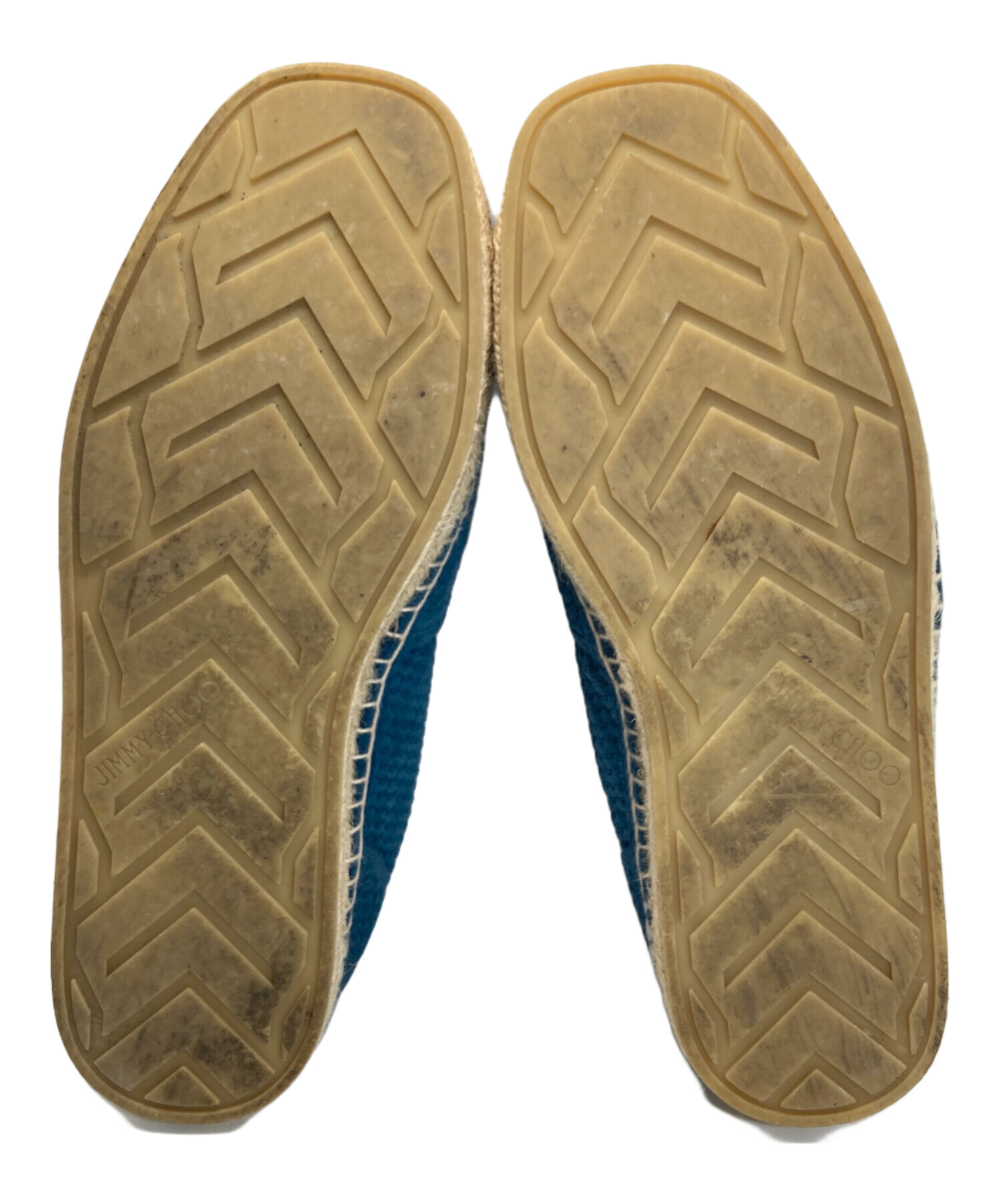 【着用一度】(英)JIMMY CHOO/ジミーチュウ SIZE 41 フォーマル 中古・古着通販】JIMMY CHOO (ジミーチュウ) エスパドリーユ ブルー