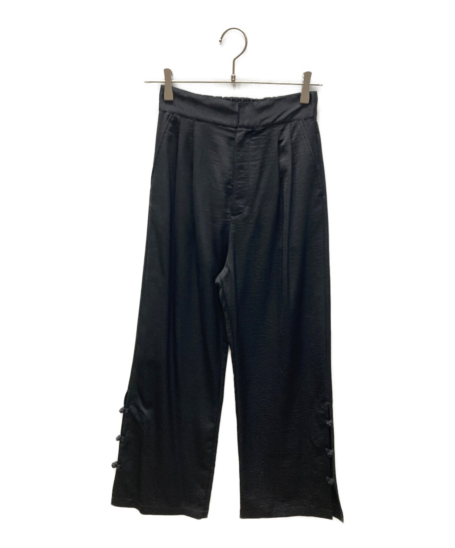 中古・古着通販】AMERI (アメリ) STRAIGHT CHINA PANTS ブラック