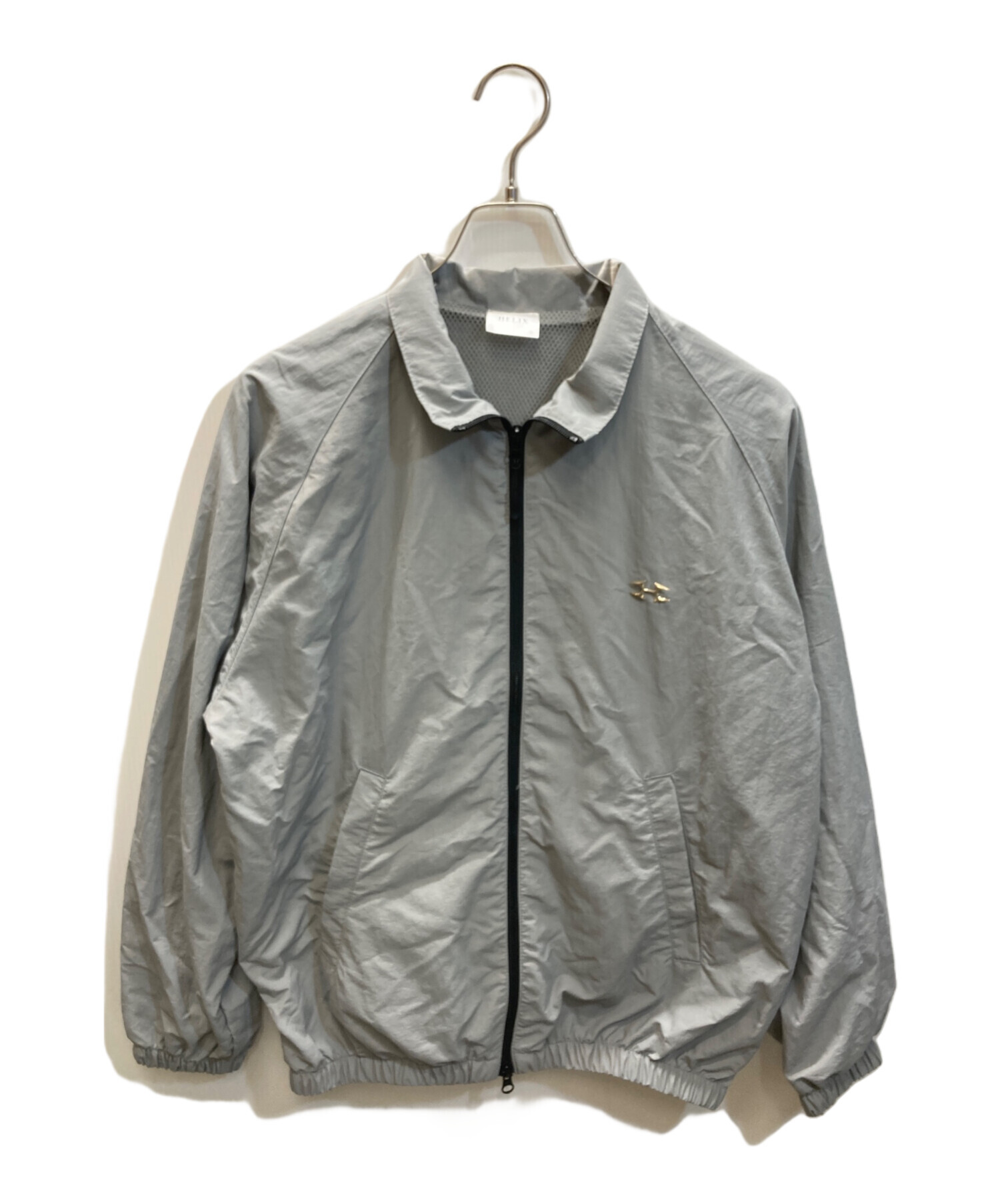 中古・古着通販】HELIX (ヘリックス) LOGO CHARM NYLON JACKET グレー