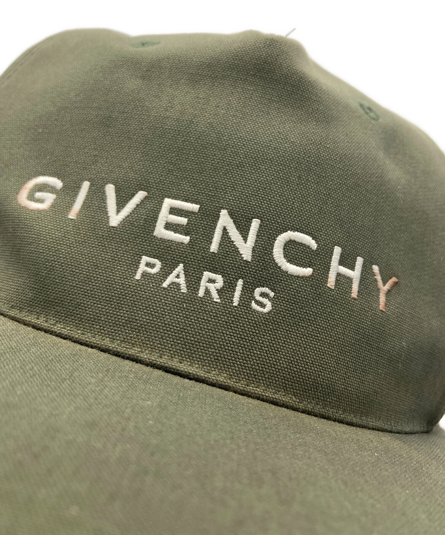 GIVENCHY グレー キャップ 中古・古着通販】GIVENCHY (ジバンシィ) キャップ オリーブ サイズ