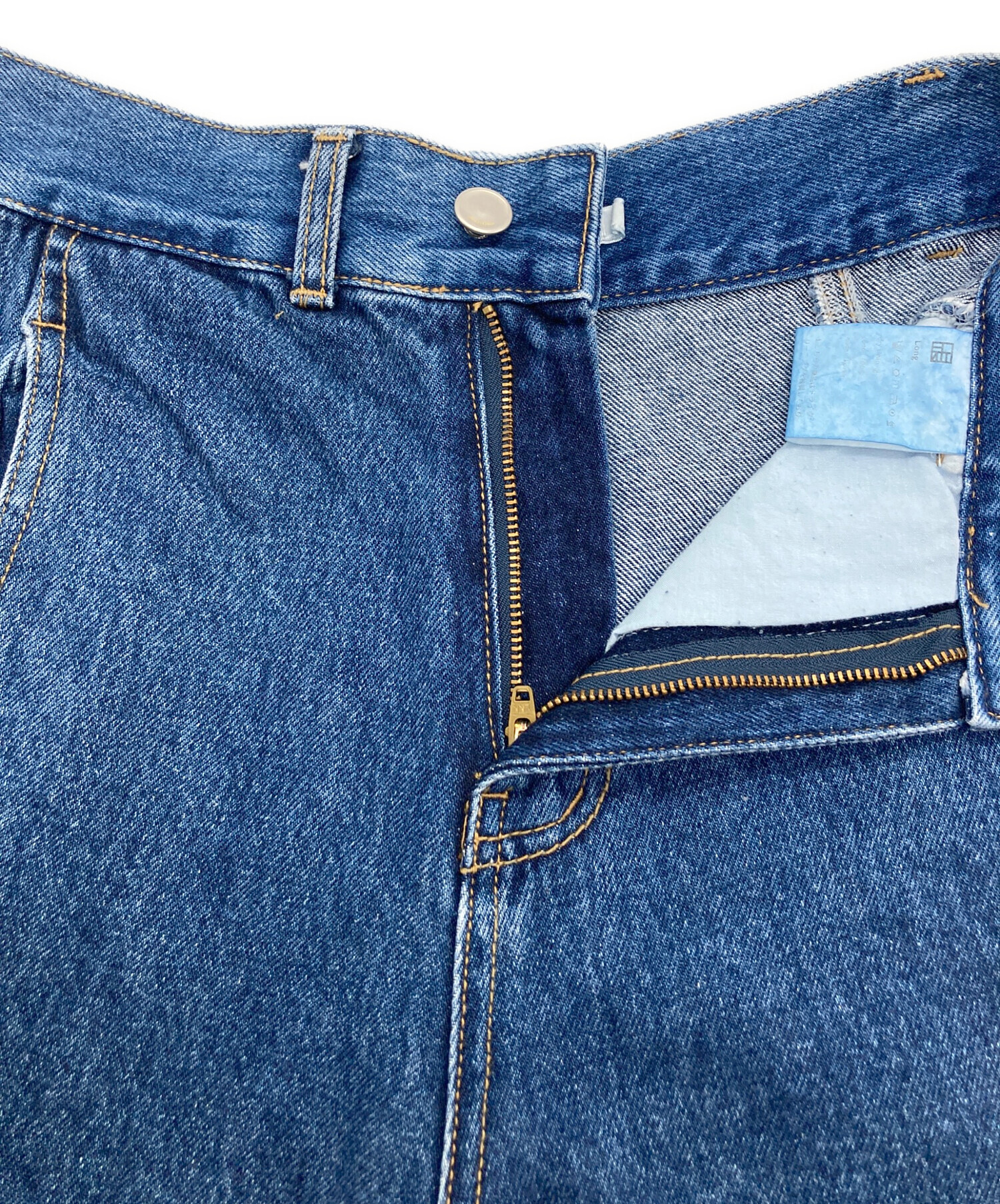 中古・古着通販】OHOTORO (オオトロ) Curve Wide Jeans Blue