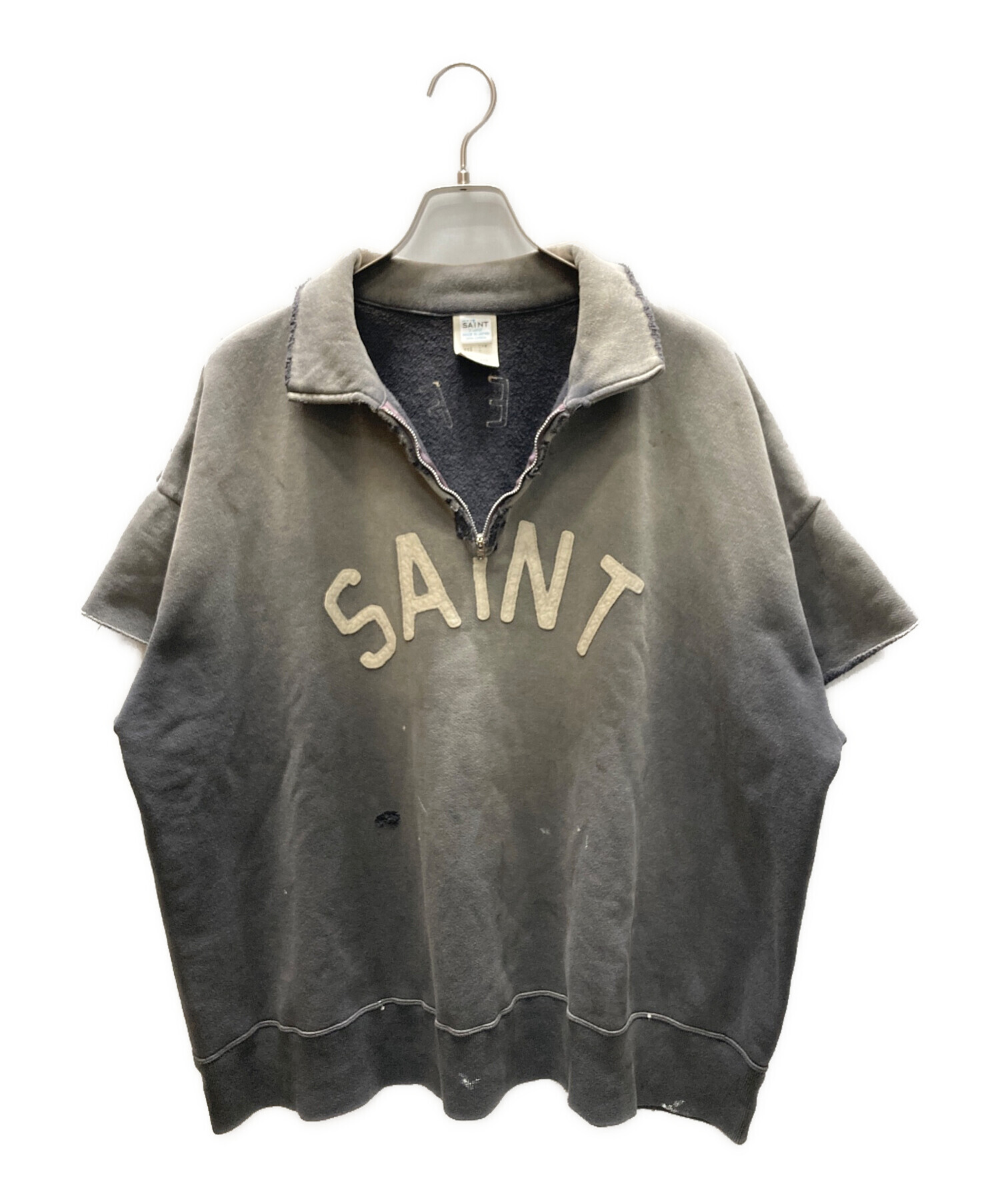 古着まとめ売り　1着139円！レディース・メンズ混合 中古・古着通販】SAINT Mxxxxxx (セントマイケル) SS HALF ZIP SWEAT