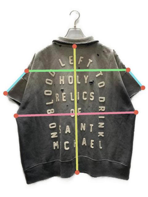 中古・古着通販】SAINT Mxxxxxx (セントマイケル) SS HALF ZIP SWEAT