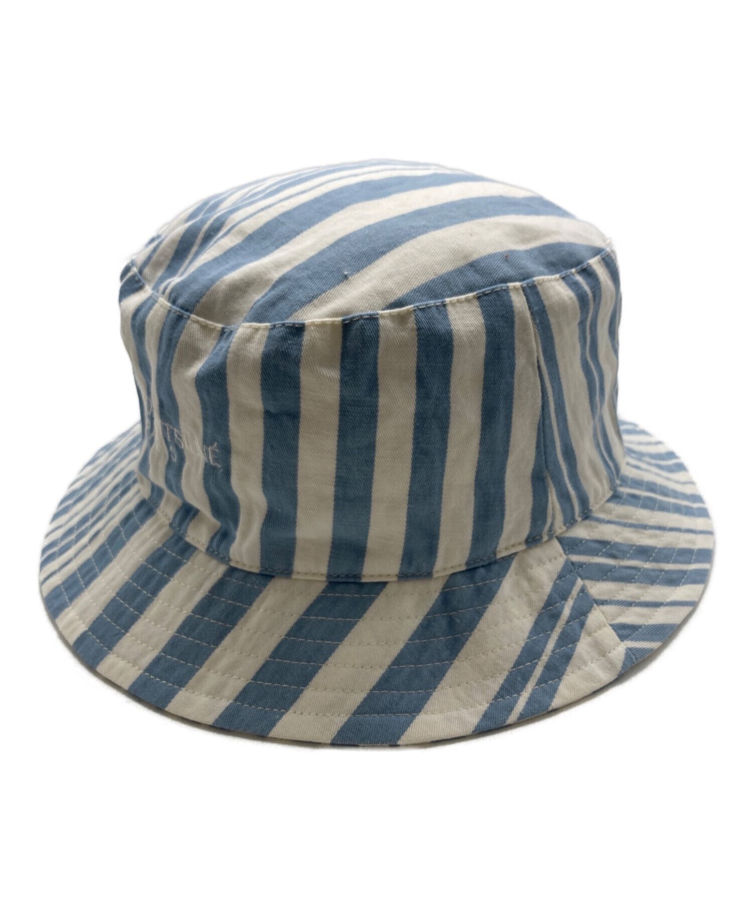 メゾンキツネゴルフ　バケットハット 中古・古着通販】maison kitsune (メゾンキツネ) ストライプバケット